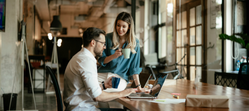 caff&egrave; in ufficio sostenibile